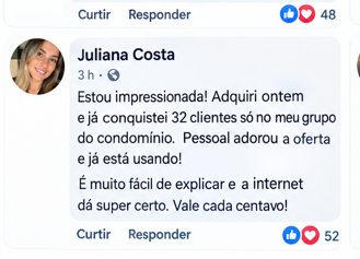 Depoimento de Juliana Costa no Facebook
